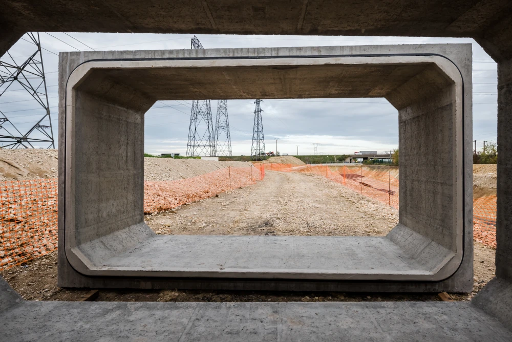 Installation d'un ouvrage d'art