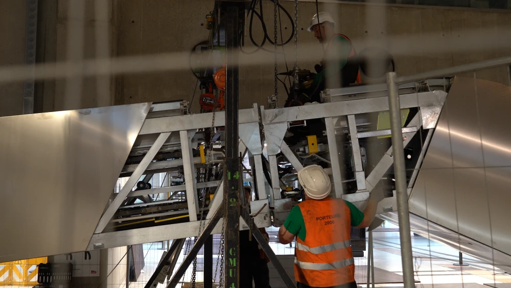 Installation Triplex - Liaison des escaliers mécaniques
